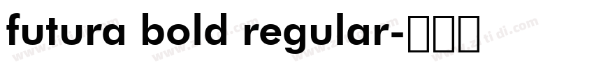 futura bold regular字体转换